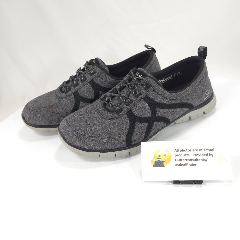 Skechers EZ Flex Renew Slip On Walking Shoe Womens Size 7.5 23462 Gray